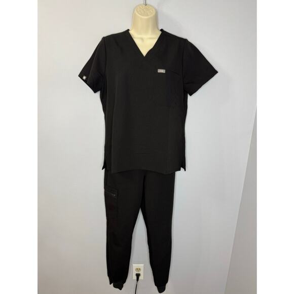 Figs Zamora Scrub Jogger S & Catarina One-Pocke Top MP Set Black - Picture 1 of 10
